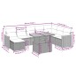vidaXL 9-tlg. Garten-Sofagarnitur mit Kissen Schwarz Poly Rattan vidaXL 9-tlg. Garten-Sofagarnitur mit Kissen Schwarz Poly Rattan