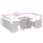 vidaXL 11-tlg. Garten-Sofagarnitur mit Kissen Schwarz Poly Rattan vidaXL 11-tlg. Garten-Sofagarnitur mit Kissen Schwarz Poly Rattan