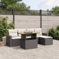 vidaXL 6-tlg. Garten-Sofagarnitur mit Kissen Schwarz Poly Rattan vidaXL 6-tlg. Garten-Sofagarnitur mit Kissen Schwarz Poly Rattan