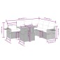 vidaXL 7-tlg. Garten-Sofagarnitur mit Kissen Schwarz Poly Rattan vidaXL 7-tlg. Garten-Sofagarnitur mit Kissen Schwarz Poly Rattan