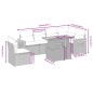 vidaXL 7-tlg. Garten-Sofagarnitur mit Kissen Schwarz Poly Rattan vidaXL 7-tlg. Garten-Sofagarnitur mit Kissen Schwarz Poly Rattan