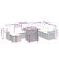vidaXL 9-tlg. Garten-Sofagarnitur mit Kissen Schwarz Poly Rattan vidaXL 9-tlg. Garten-Sofagarnitur mit Kissen Schwarz Poly Rattan