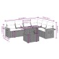 vidaXL 7-tlg. Garten-Sofagarnitur mit Kissen Schwarz Poly Rattan vidaXL 7-tlg. Garten-Sofagarnitur mit Kissen Schwarz Poly Rattan
