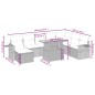 vidaXL 9-tlg. Garten-Sofagarnitur mit Kissen Schwarz Poly Rattan vidaXL 9-tlg. Garten-Sofagarnitur mit Kissen Schwarz Poly Rattan