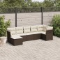 vidaXL 7-tlg. Garten-Sofagarnitur mit Kissen Braun Poly Rattan vidaXL 7-tlg. Garten-Sofagarnitur mit Kissen Braun Poly Rattan