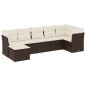 vidaXL 7-tlg. Garten-Sofagarnitur mit Kissen Braun Poly Rattan vidaXL 7-tlg. Garten-Sofagarnitur mit Kissen Braun Poly Rattan