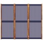 vidaXL 3-tlg. Paravent Dunkelblau 210x180 cm vidaXL 3-tlg. Paravent Dunkelblau 210x180 cm