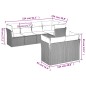 vidaXL 7-tlg. Garten-Sofagarnitur mit Kissen Braun Poly Rattan vidaXL 7-tlg. Garten-Sofagarnitur mit Kissen Braun Poly Rattan