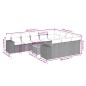 vidaXL 11-tlg. Garten-Sofagarnitur mit Kissen Schwarz Poly Rattan vidaXL 11-tlg. Garten-Sofagarnitur mit Kissen Schwarz Poly Rattan