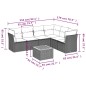 vidaXL 7-tlg. Garten-Sofagarnitur mit Kissen Beige Poly Rattan vidaXL 7-tlg. Garten-Sofagarnitur mit Kissen Beige Poly Rattan