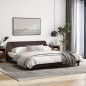 vidaXL Bettgestell ohne Matratze Dunkelbraun 180x200 cm Stoff vidaXL Bettgestell ohne Matratze Dunkelbraun 180x200 cm Stoff