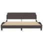 vidaXL Bettgestell ohne Matratze Dunkelbraun 180x200 cm Stoff vidaXL Bettgestell ohne Matratze Dunkelbraun 180x200 cm Stoff