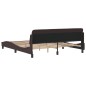 vidaXL Bettgestell ohne Matratze Dunkelbraun 180x200 cm Stoff vidaXL Bettgestell ohne Matratze Dunkelbraun 180x200 cm Stoff