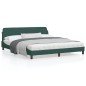 vidaXL Bettgestell mit Kopfteil Dunkelgrün 180x200 cm Samt vidaXL Bettgestell mit Kopfteil Dunkelgrün 180x200 cm Samt
