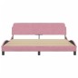 vidaXL Bettgestell mit Kopfteil ohne Matratze Rosa 180x200 cm Samt vidaXL Bettgestell mit Kopfteil ohne Matratze Rosa 180x200 cm Samt