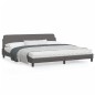 vidaXL Bettgestell mit Kopfteil Grau 200x200 cm Kunstleder vidaXL Bettgestell mit Kopfteil Grau 200x200 cm Kunstleder
