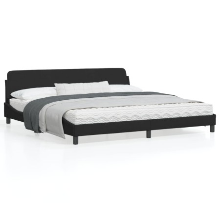 vidaXL Bettgestell ohne Matratze Schwarz 200x200 cm Samt