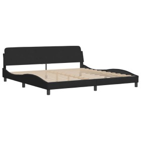 vidaXL Bettgestell ohne Matratze Schwarz 200x200 cm Samt