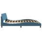 vidaXL Bettgestell mit Kopfteil Blau 200x200 cm Samt vidaXL Bettgestell mit Kopfteil Blau 200x200 cm Samt
