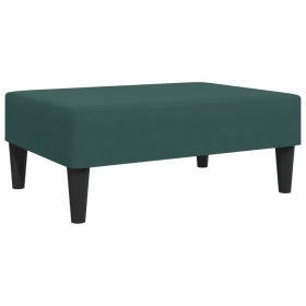 vidaXL Fußhocker Dunkelgrün 77x55x31 cm Samt