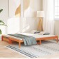 vidaXL Tagesbett Ausziehbar Wachsbraun 90x200 cm Massivholz Kiefer