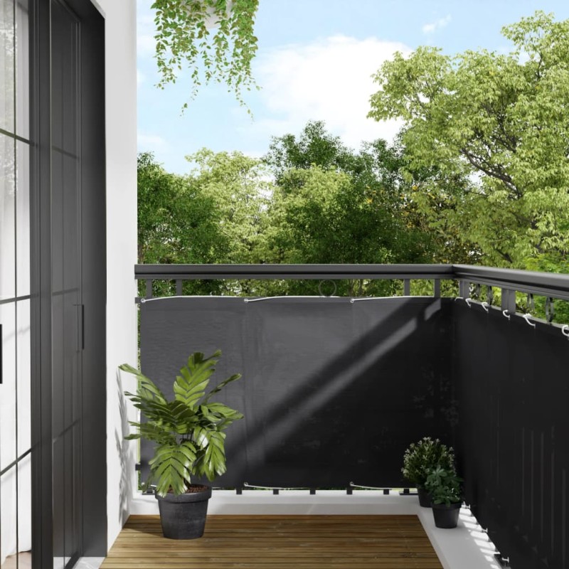 vidaXL Balkon-Sichtschutz Anthrazit 90x1000 cm 100 % Polyester-Oxford vidaXL Balkon-Sichtschutz Anthrazit 90x1000 cm 100 % Polyester-Oxford