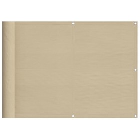 vidaXL Balkon-Sichtschutz Beige 75x800 cm 100 % Polyester-Oxford