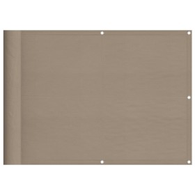 vidaXL Balkon-Sichtschutz Taupe 75x700 cm 100 % Polyester-Oxford