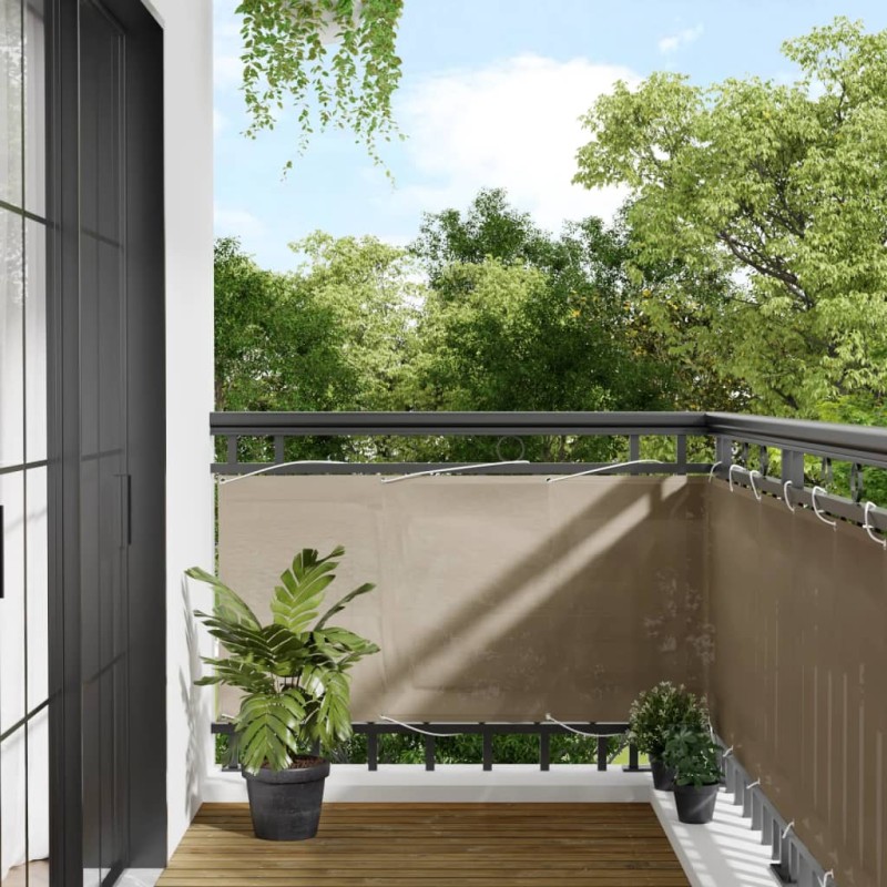 vidaXL Balkon-Sichtschutz Taupe 75x1000 cm 100 % Polyester-Oxford vidaXL Balkon-Sichtschutz Taupe 75x1000 cm 100 % Polyester-Oxford