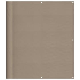 vidaXL Balkon-Sichtschutz Taupe 120x700 cm 100 % Polyester-Oxford