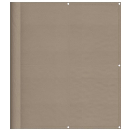 vidaXL Balkon-Sichtschutz Taupe 120x700 cm 100 % Polyester-Oxford