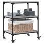 vidaXL Küchenwagen Grau Sonoma 60x41x76 cm Holzwerkstoff vidaXL Küchenwagen Grau Sonoma 60x41x76 cm Holzwerkstoff