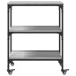 vidaXL Küchenwagen Grau Sonoma 60x41x76 cm Holzwerkstoff vidaXL Küchenwagen Grau Sonoma 60x41x76 cm Holzwerkstoff