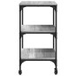 vidaXL Küchenwagen Grau Sonoma 60x41x76 cm Holzwerkstoff vidaXL Küchenwagen Grau Sonoma 60x41x76 cm Holzwerkstoff