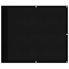 vidaXL Balkon-Sichtschutz Schwarz 90x1000 cm 100 % Polyester-Oxford