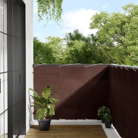 vidaXL Balkon-Sichtschutz Braun 120x1000 cm 100 % Polyester-Oxford
