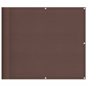 vidaXL Balkon-Sichtschutz Braun 90x1000 cm 100 % Polyester-Oxford