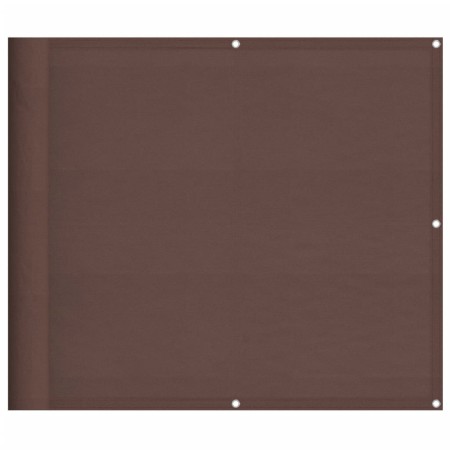 vidaXL Balkon-Sichtschutz Braun 90x1000 cm 100 % Polyester-Oxford