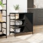vidaXL Küchenwagen Schwarz 87,5x38,5x84,5 cm Holzwerkstoff vidaXL Küchenwagen Schwarz 87,5x38,5x84,5 cm Holzwerkstoff