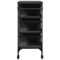 vidaXL Küchenwagen Schwarz 87,5x38,5x84,5 cm Holzwerkstoff vidaXL Küchenwagen Schwarz 87,5x38,5x84,5 cm Holzwerkstoff