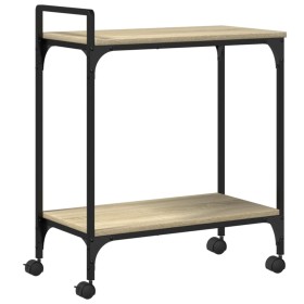 vidaXL Küchenwagen Sonoma-Eiche 60,5x31x72,5 cm Holzwerkstoff
