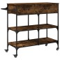 vidaXL Küchenwagen Räuchereiche 105x42x95 cm Holzwerkstoff vidaXL Küchenwagen Räuchereiche 105x42x95 cm Holzwerkstoff