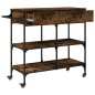 vidaXL Küchenwagen Räuchereiche 105x42x95 cm Holzwerkstoff vidaXL Küchenwagen Räuchereiche 105x42x95 cm Holzwerkstoff
