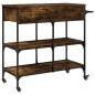 vidaXL Küchenwagen Räuchereiche 105x42x95 cm Holzwerkstoff vidaXL Küchenwagen Räuchereiche 105x42x95 cm Holzwerkstoff