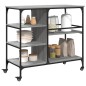 vidaXL Küchenwagen Grau Sonoma 100x45x89,5 cm Holzwerkstoff