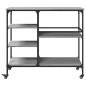vidaXL Küchenwagen Grau Sonoma 100x45x89,5 cm Holzwerkstoff