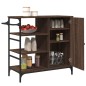 vidaXL Küchenwagen Braun Eichen-Optik 87,5x38,5x84,5 cm Holzwerkstoff vidaXL Küchenwagen Braun Eichen-Optik 87,5x38,5x84,5 cm Holzwerkstoff