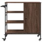 vidaXL Küchenwagen Braun Eichen-Optik 87,5x38,5x84,5 cm Holzwerkstoff vidaXL Küchenwagen Braun Eichen-Optik 87,5x38,5x84,5 cm Holzwerkstoff