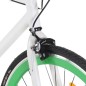 vidaXL Fahrrad mit Festem Gang Weiß und Grün 700c 51 cm vidaXL Fahrrad mit Festem Gang Weiß und Grün 700c 51 cm