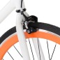 vidaXL Fahrrad mit Festem Gang Weiß und Orange 700c 55 cm vidaXL Fahrrad mit Festem Gang Weiß und Orange 700c 55 cm